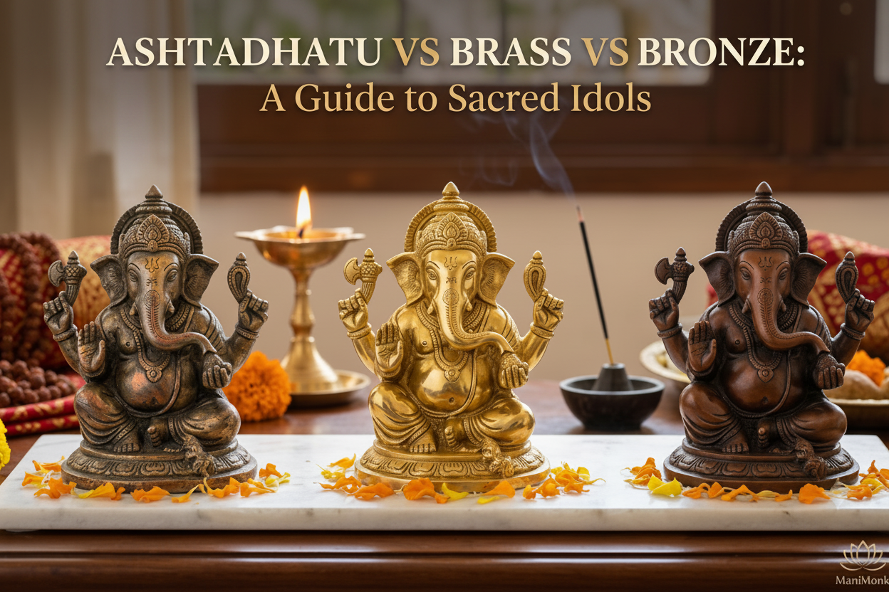Ashtadhatu vs Brass vs Bronze Idols: Which One Should You Buy? - ManiMonk