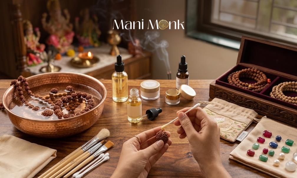 How to Clean, Oil & Store Rudraksha and Gemstones: The Complete Care Guide