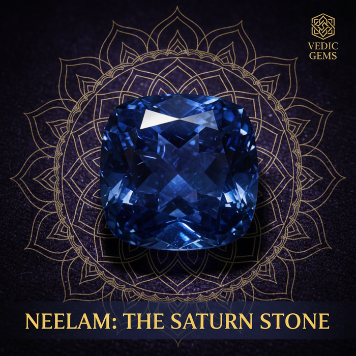 Blue Sapphire Neelam Benefits and Wearing Rules Vedic Guide ManiMonk
