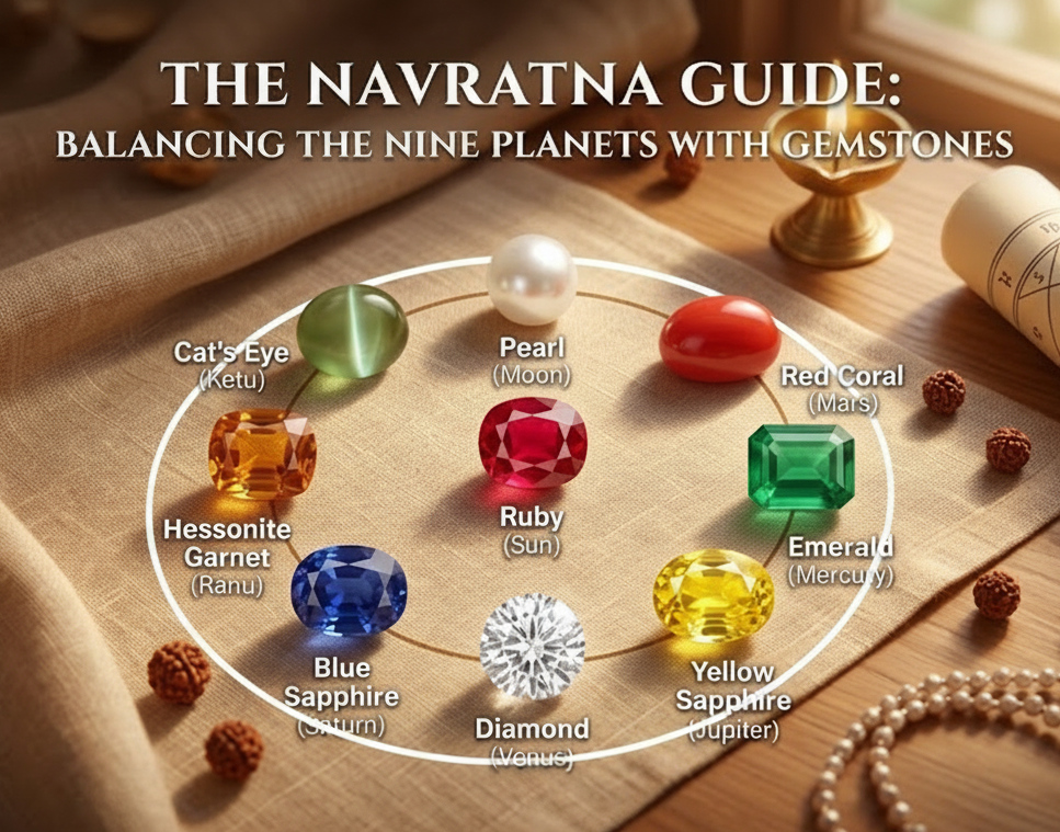 9 Navratna Gemstones and the Planet Each One Represents - ManiMonk