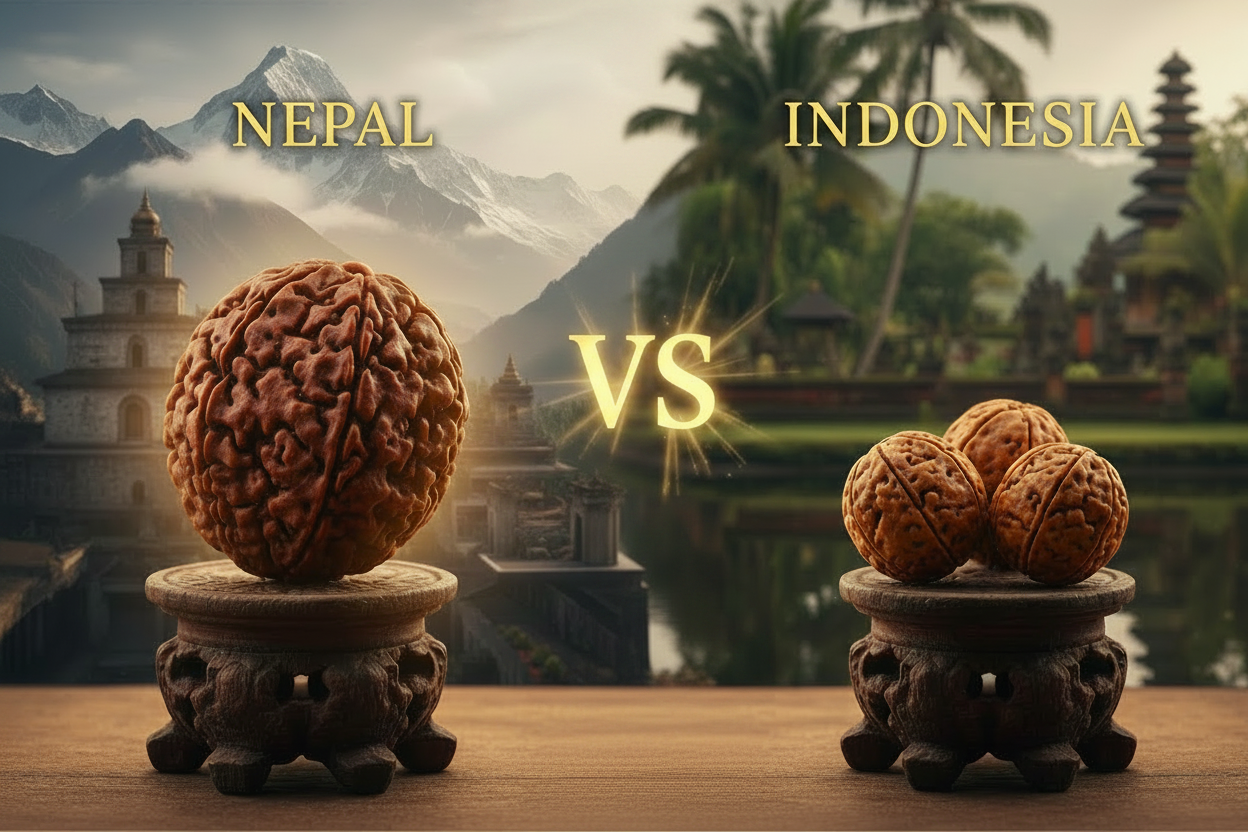 Difference Between Nepali and Indonesian Rudraksha - Complete Buying Guide - ManiMonk