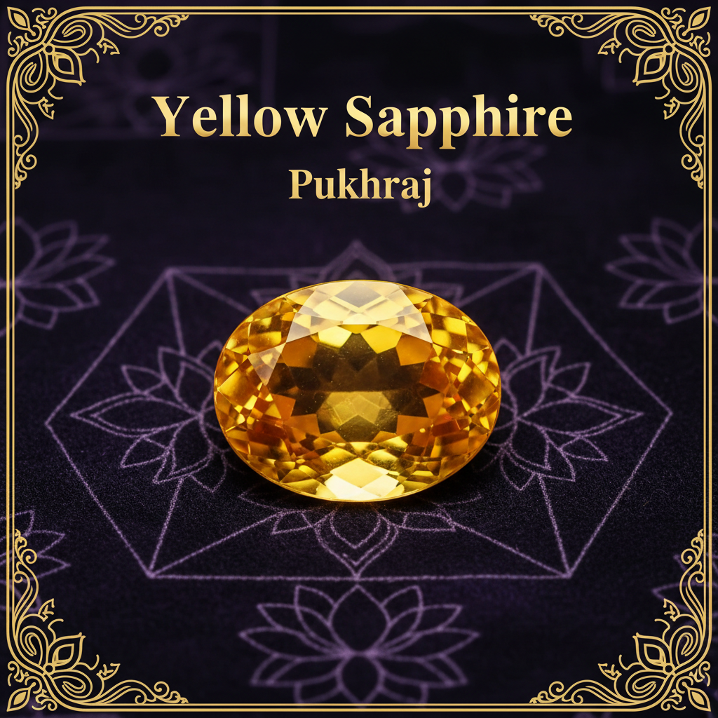 Yellow Sapphire Pukhraj Benefits and Wearing Rules Vedic Guide ManiMonk