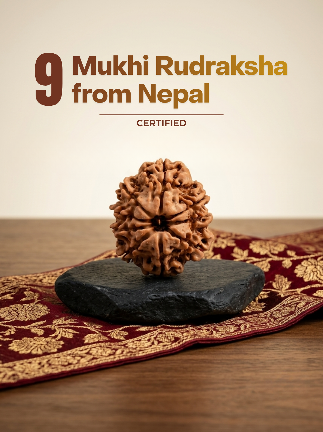 9 Mukhi Nepal Rudraksha
