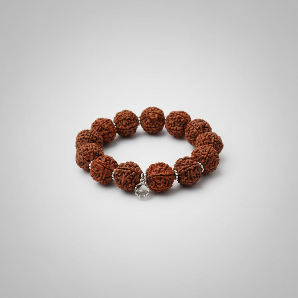 7 Mukhi Mahalaxmi Bracelet-Woolen Spacers