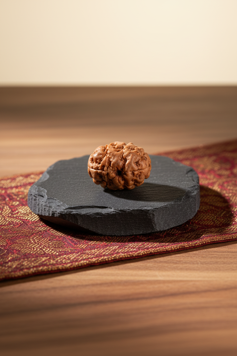 1 Mukhi Rudraksha 13mm Large Luxury Product Photography
