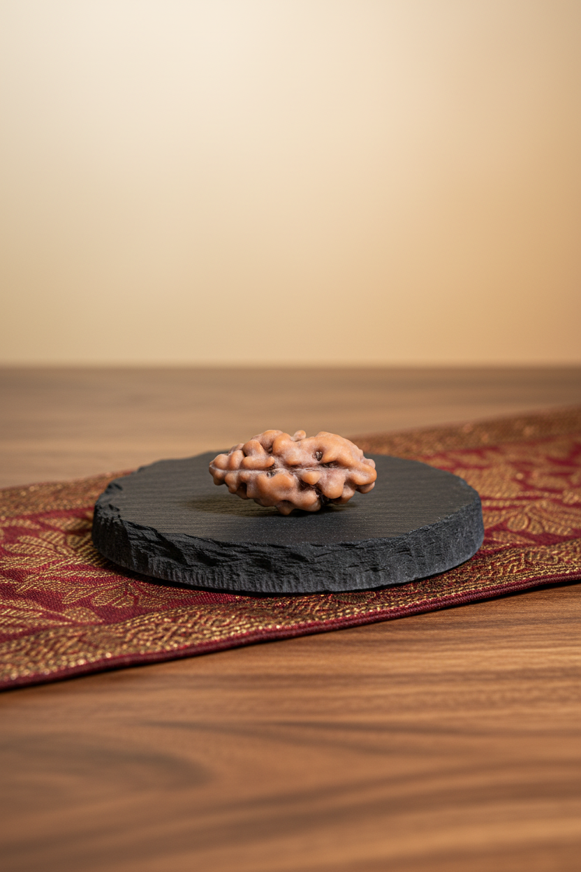 1 Mukhi Rudraksha Actual Bead Luxury Scene