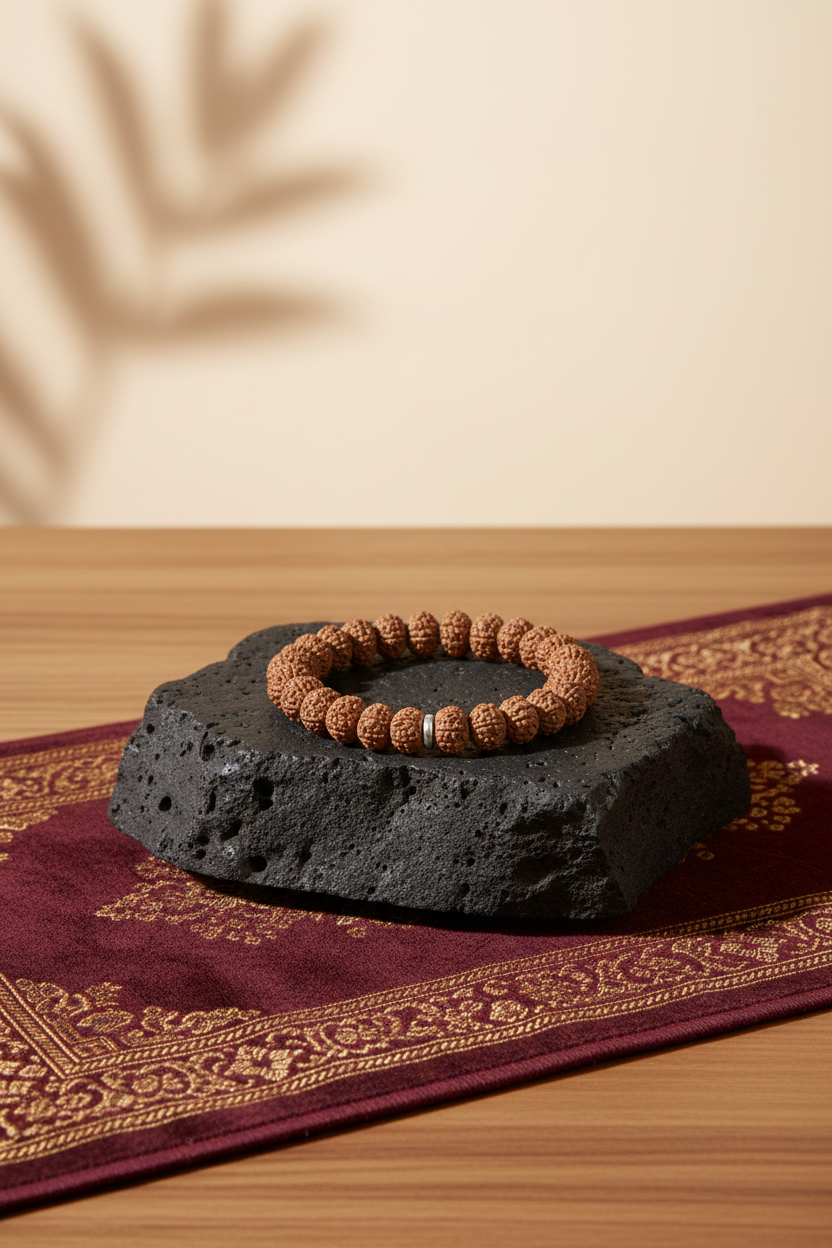 10 Mukhi Rudraksha Bracelet – 8mm | 31 Beads