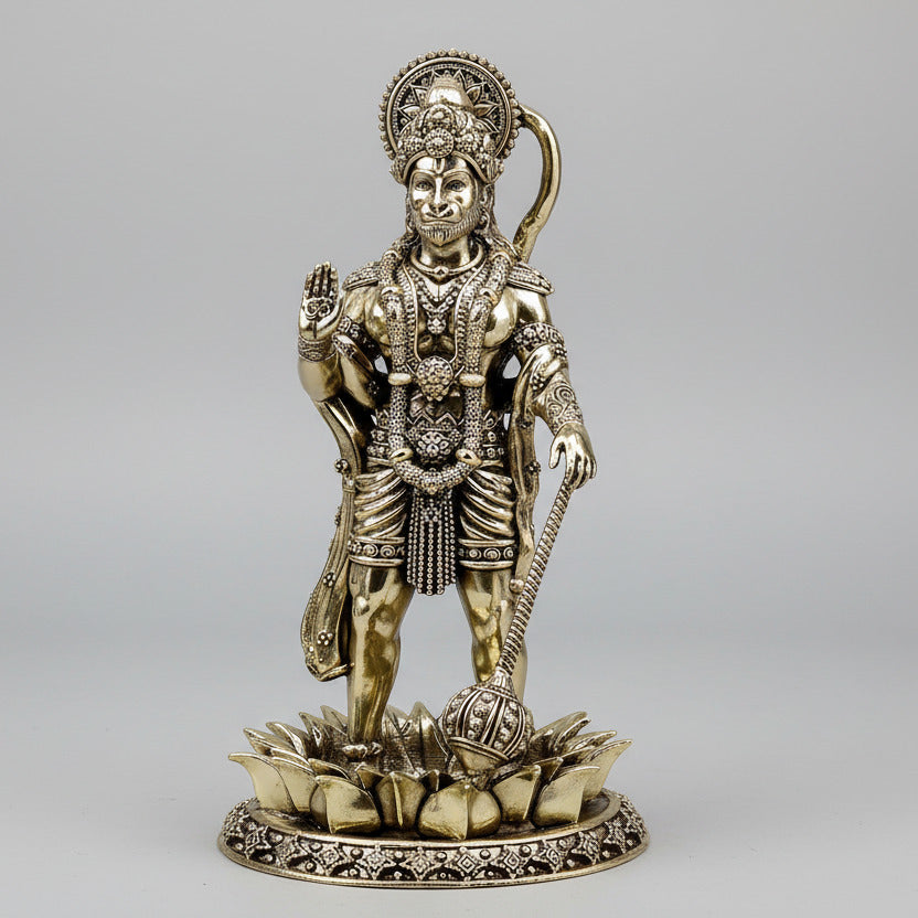Standing Kamal Hanuman Ashtadhatu Idol