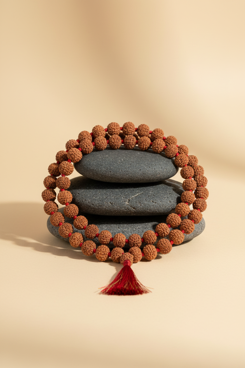 15 Mukhi Nepali Rudraksha Kantha Mala | Pashupatinath Blessings