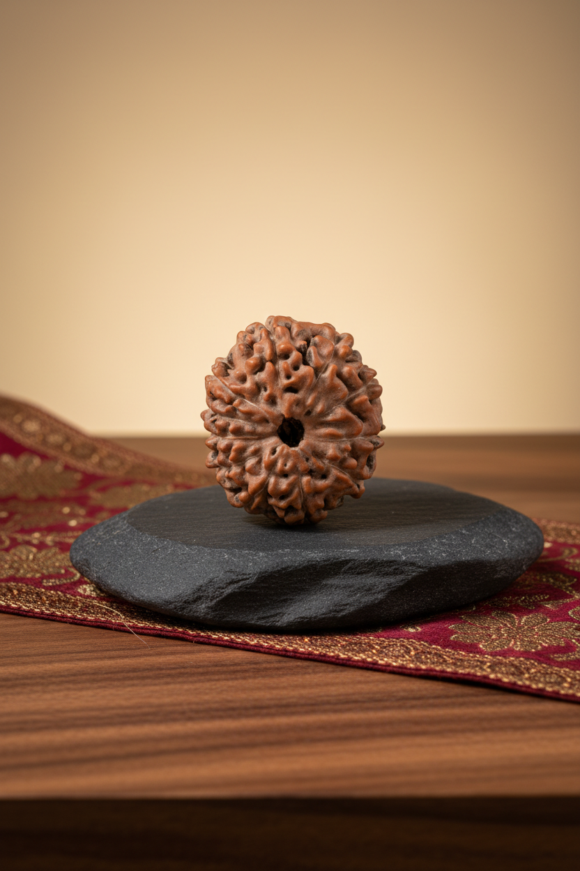 11 Mukhi Rudraksha 21mm Collector Luxury Product Photography
