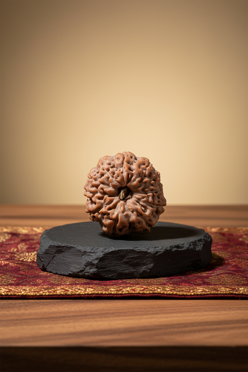 11 Mukhi Rudraksha 21mm Collector Luxury Product Photography