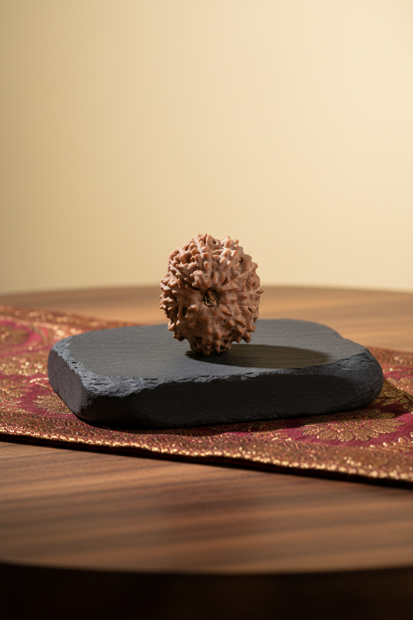 11 Mukhi Rudraksha 22mm Collector Luxury Product Photography
