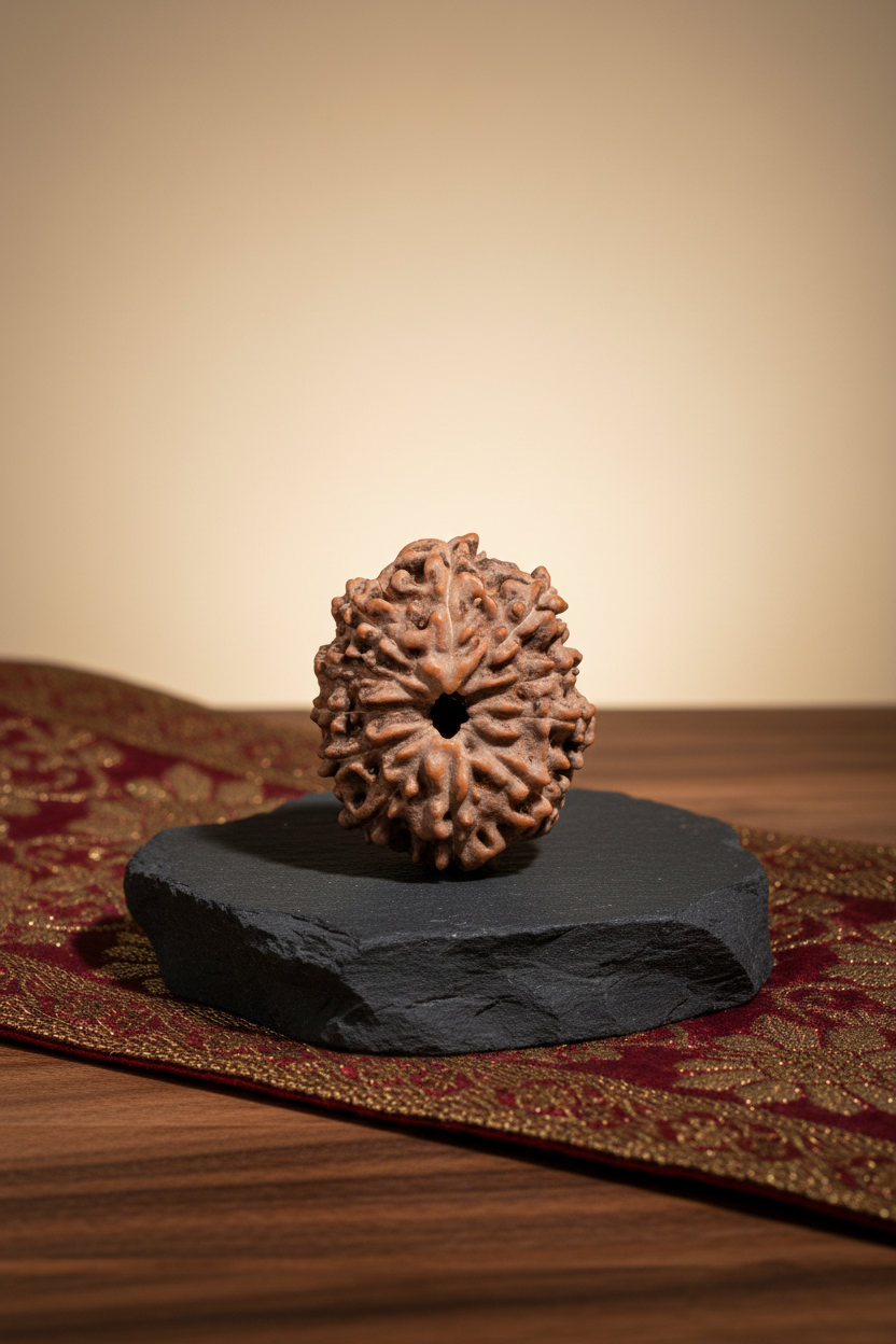 11 Mukhi Rudraksha 22mm Collector Luxury Product Photography