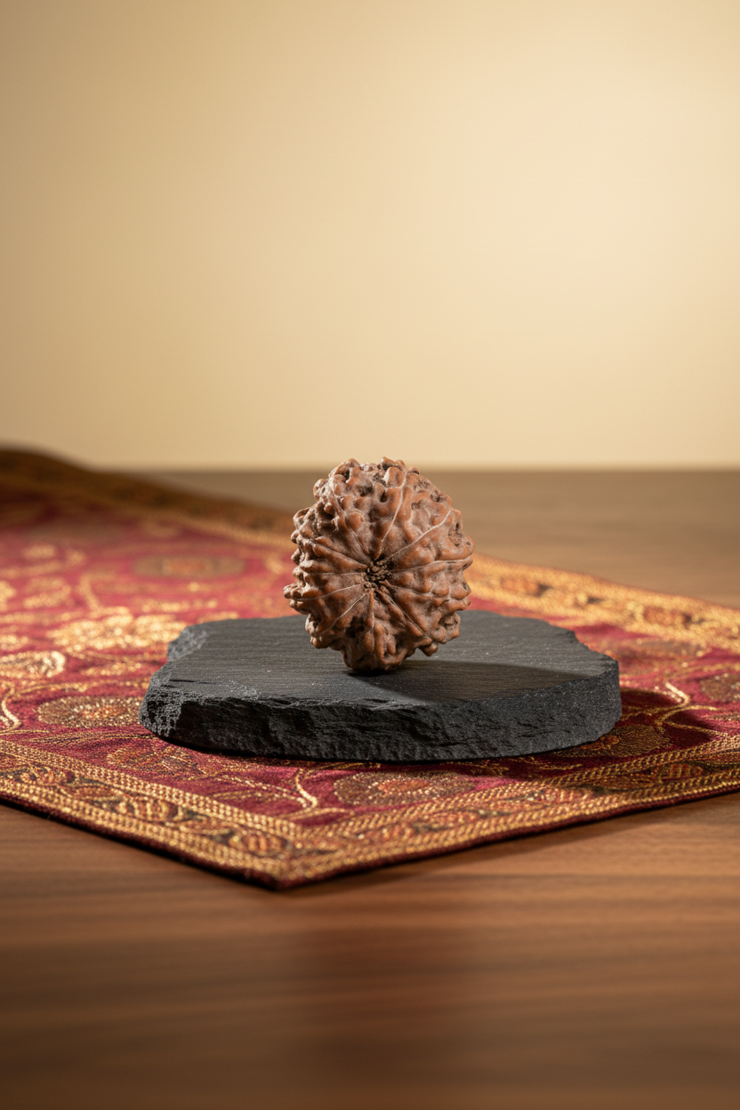 11 Mukhi Rudraksha 22mm Collector Luxury Product Photography