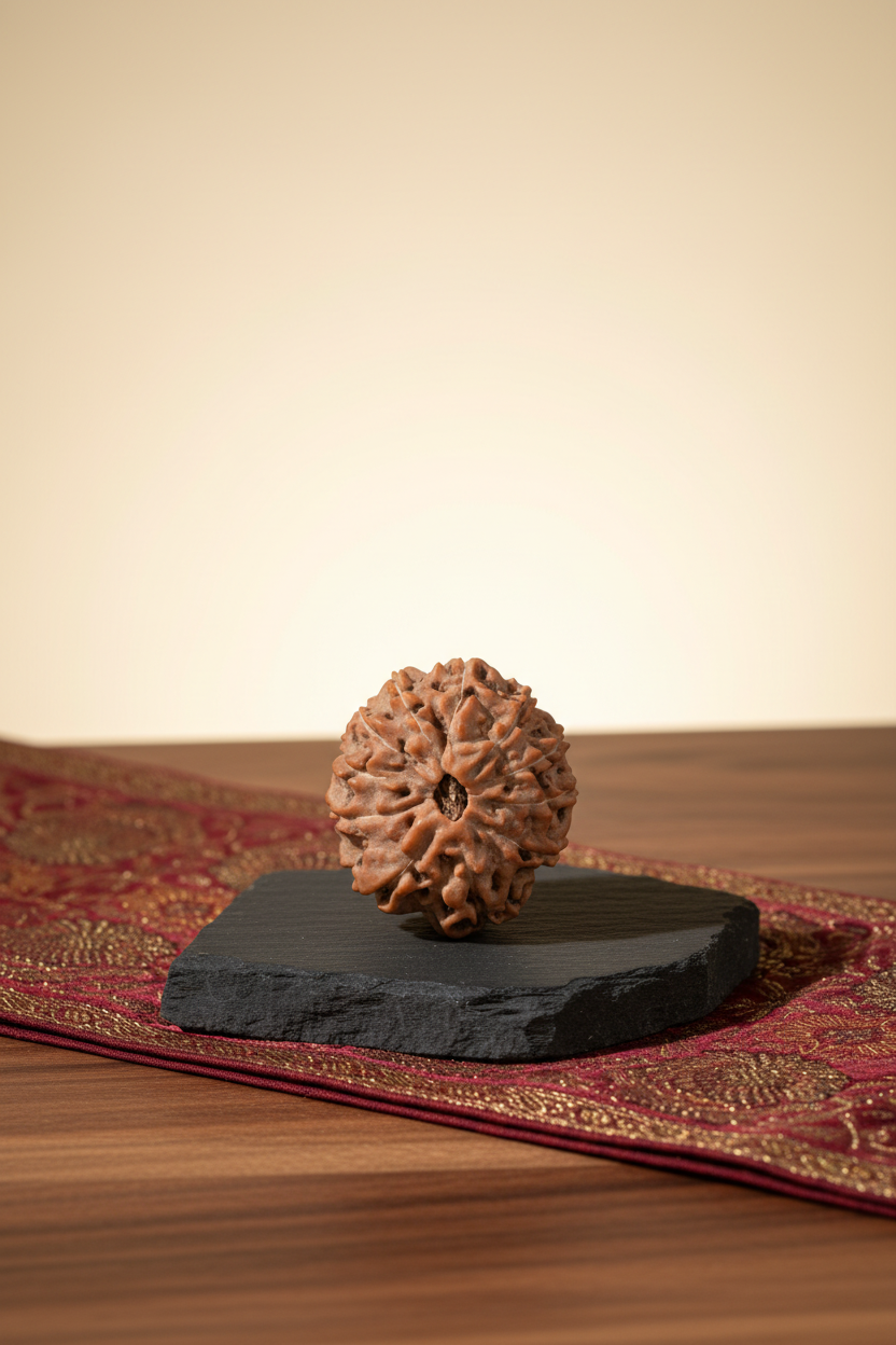 11 Mukhi Rudraksha 22mm Collector Luxury Product Photography
