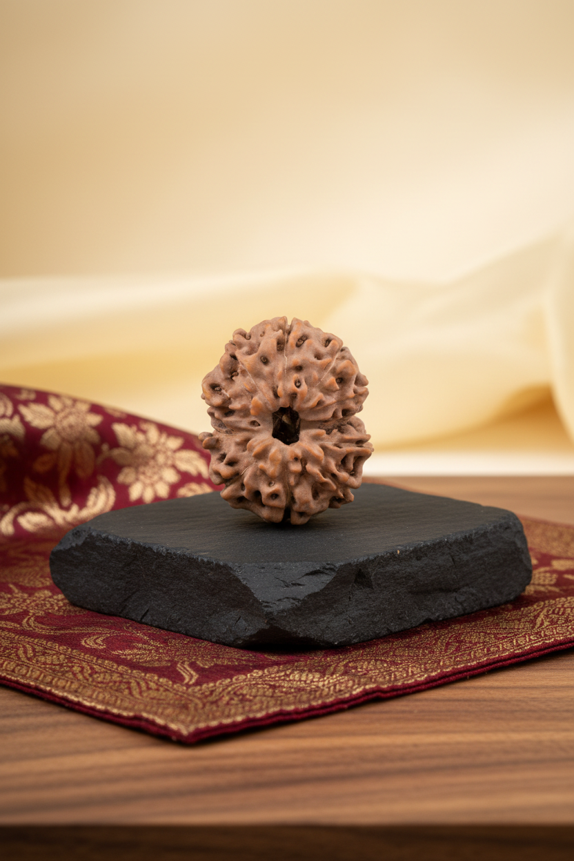 11 Mukhi Rudraksha 23mm Collector Luxury Product Photography