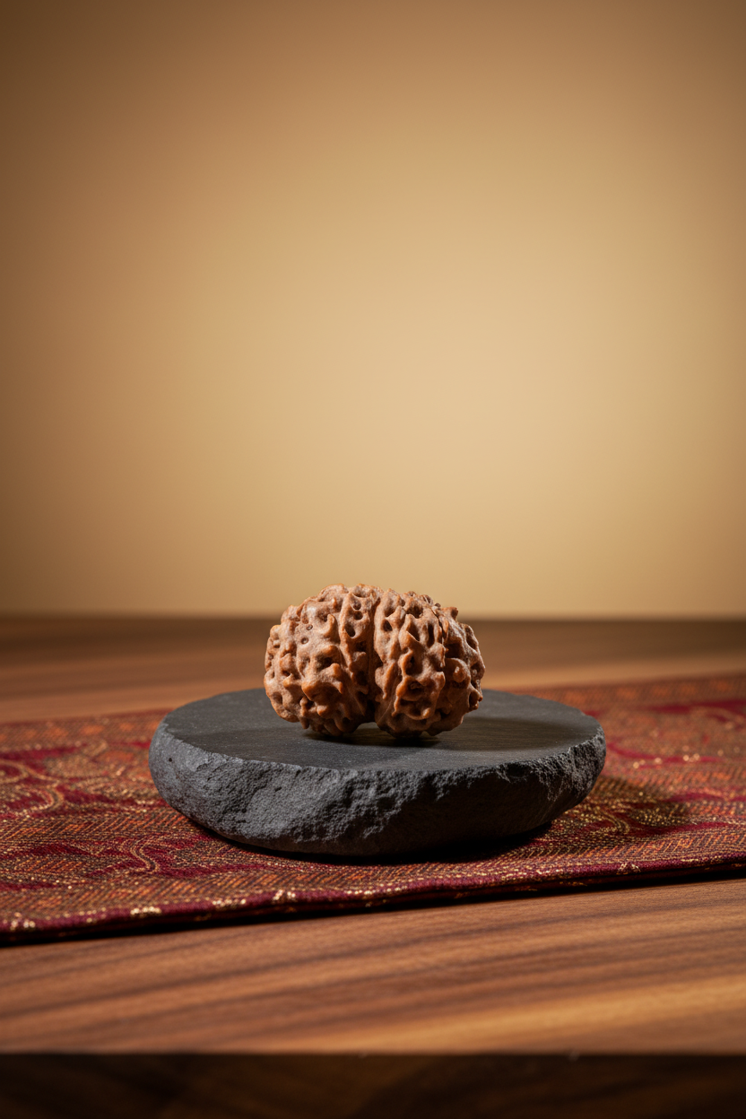 11 Mukhi Rudraksha 23mm Collector Luxury Product Photography