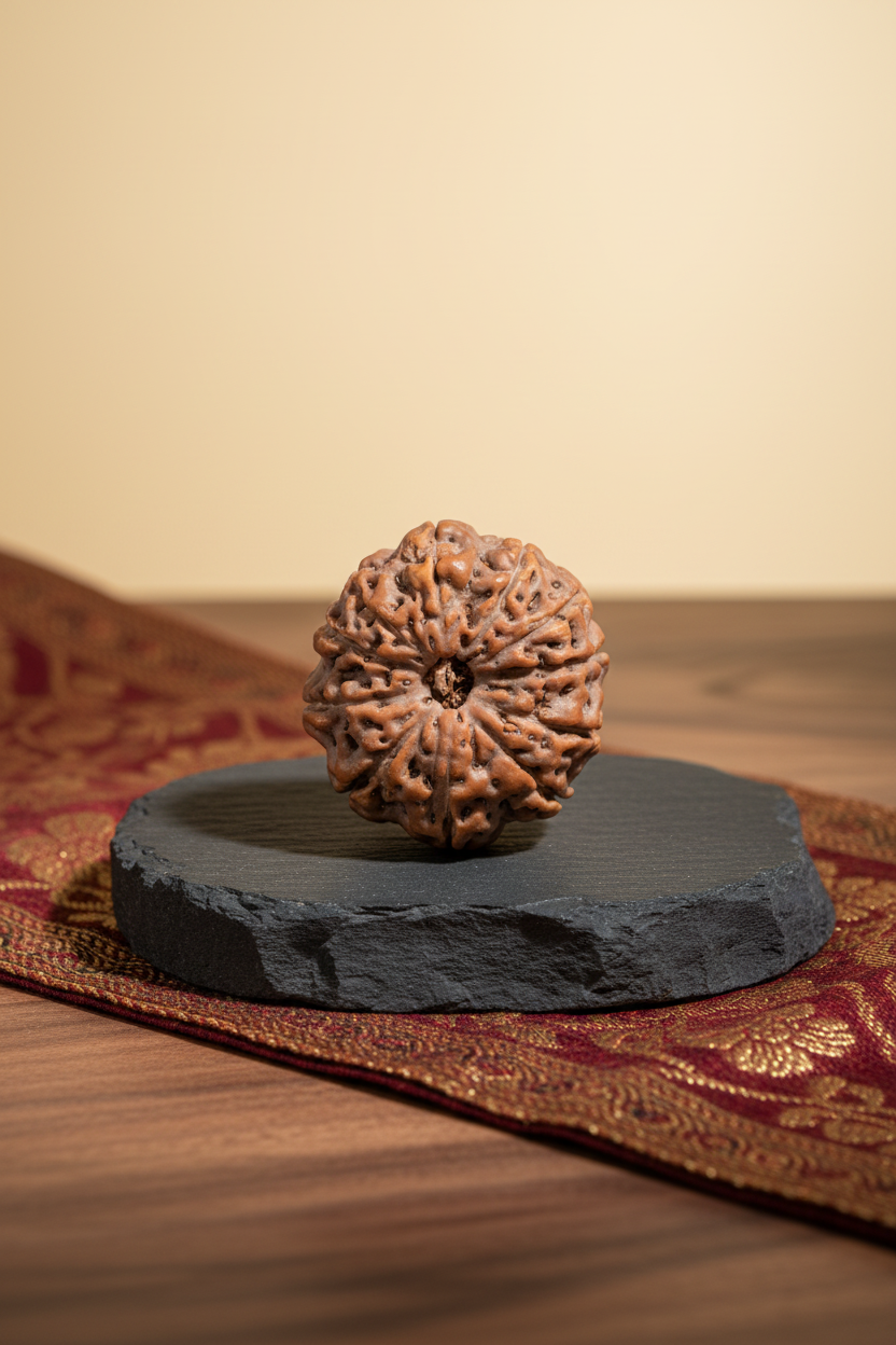 11 Mukhi Rudraksha 23mm Collector Luxury Product Photography