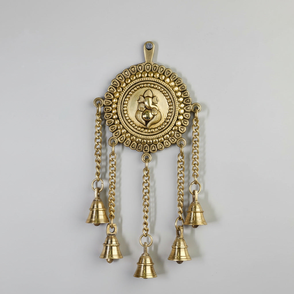 Brass Metal Ganpati Wall Hanging