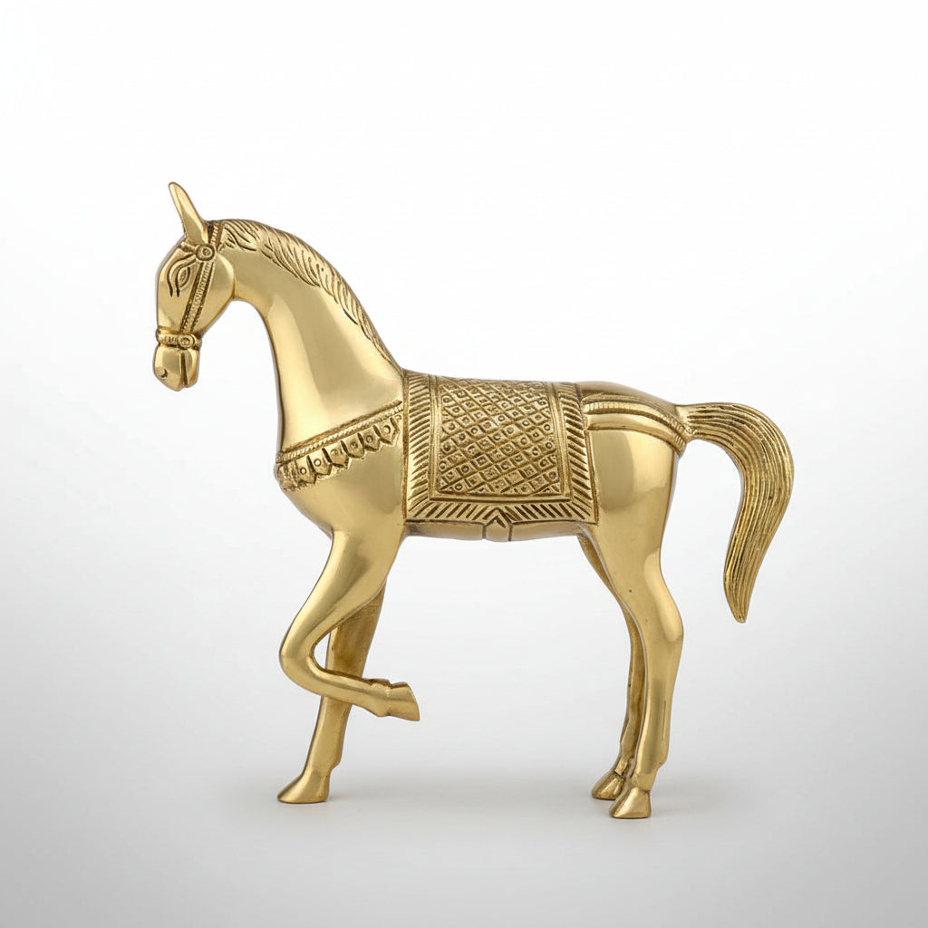 HorseAshwa) Brass Statue