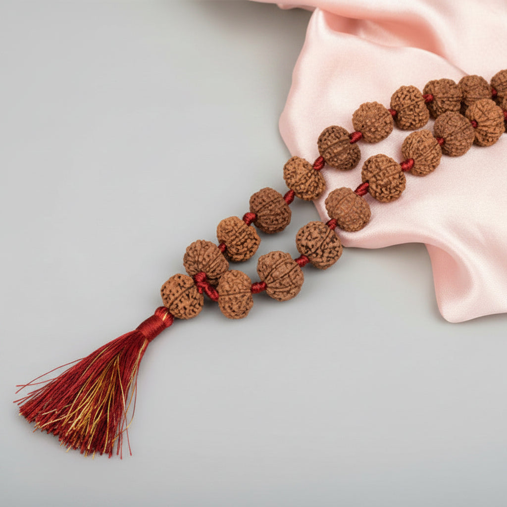 11 Mukhi Nepali Rudraksha Kantha Mala