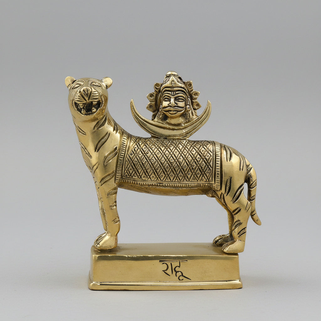RahuNorth Node) Brass Idol