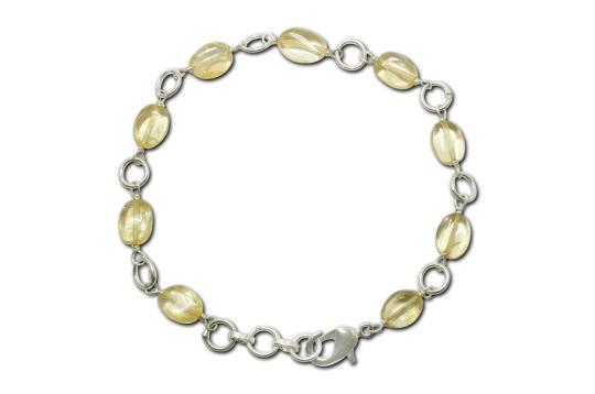 Citrine Oval Bracelet (Design II)