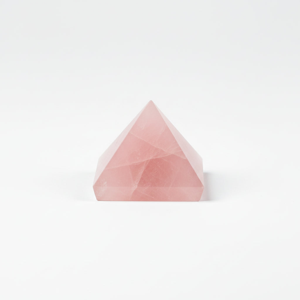 Rose Quartz Pyramid-Set of 9