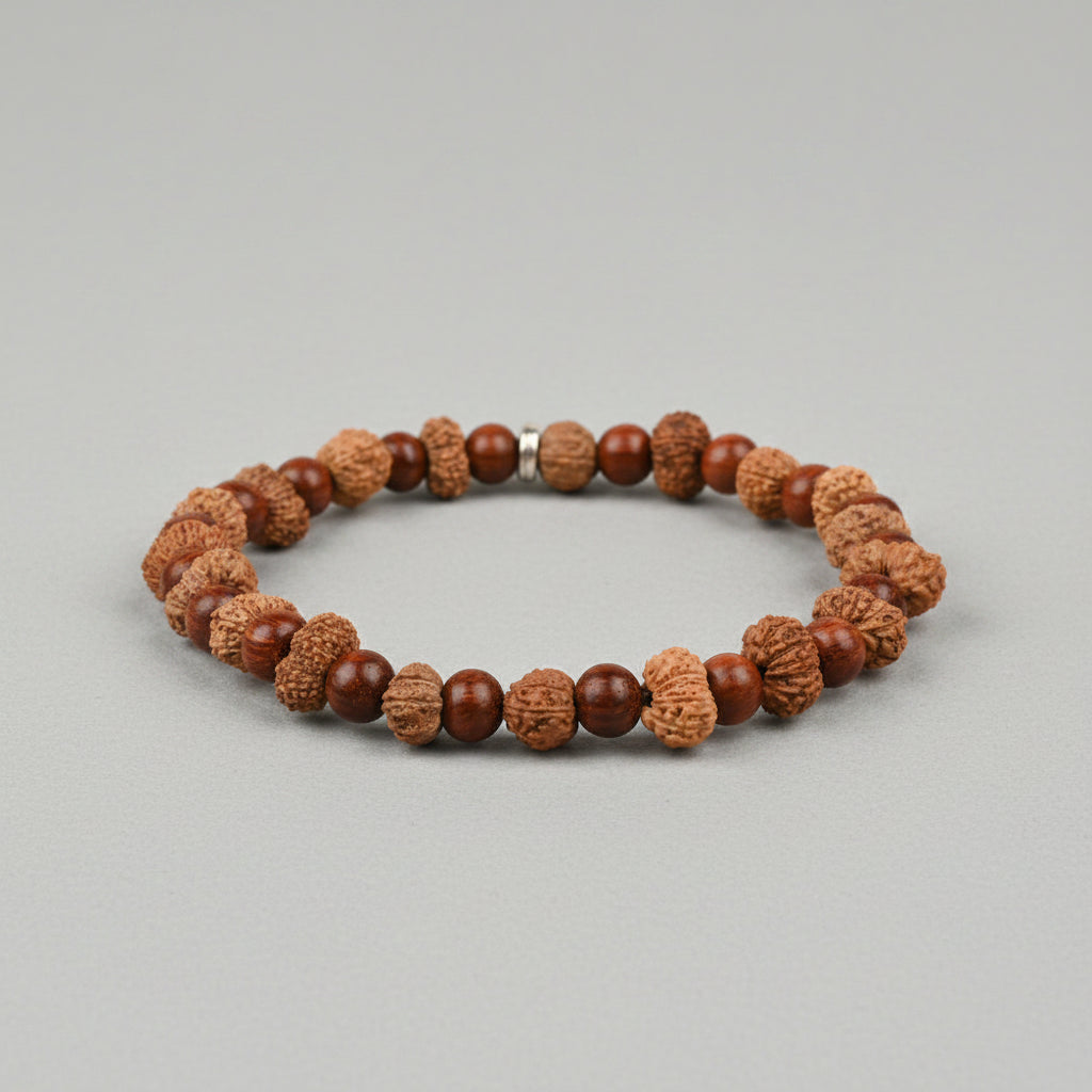 12 Mukhi and Red Sandalwood Bracelet