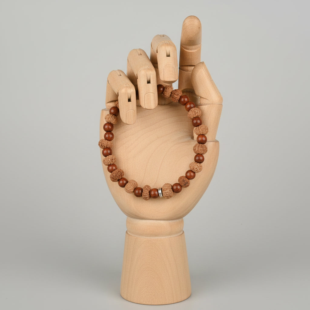 12 Mukhi and Red Sandalwood Bracelet