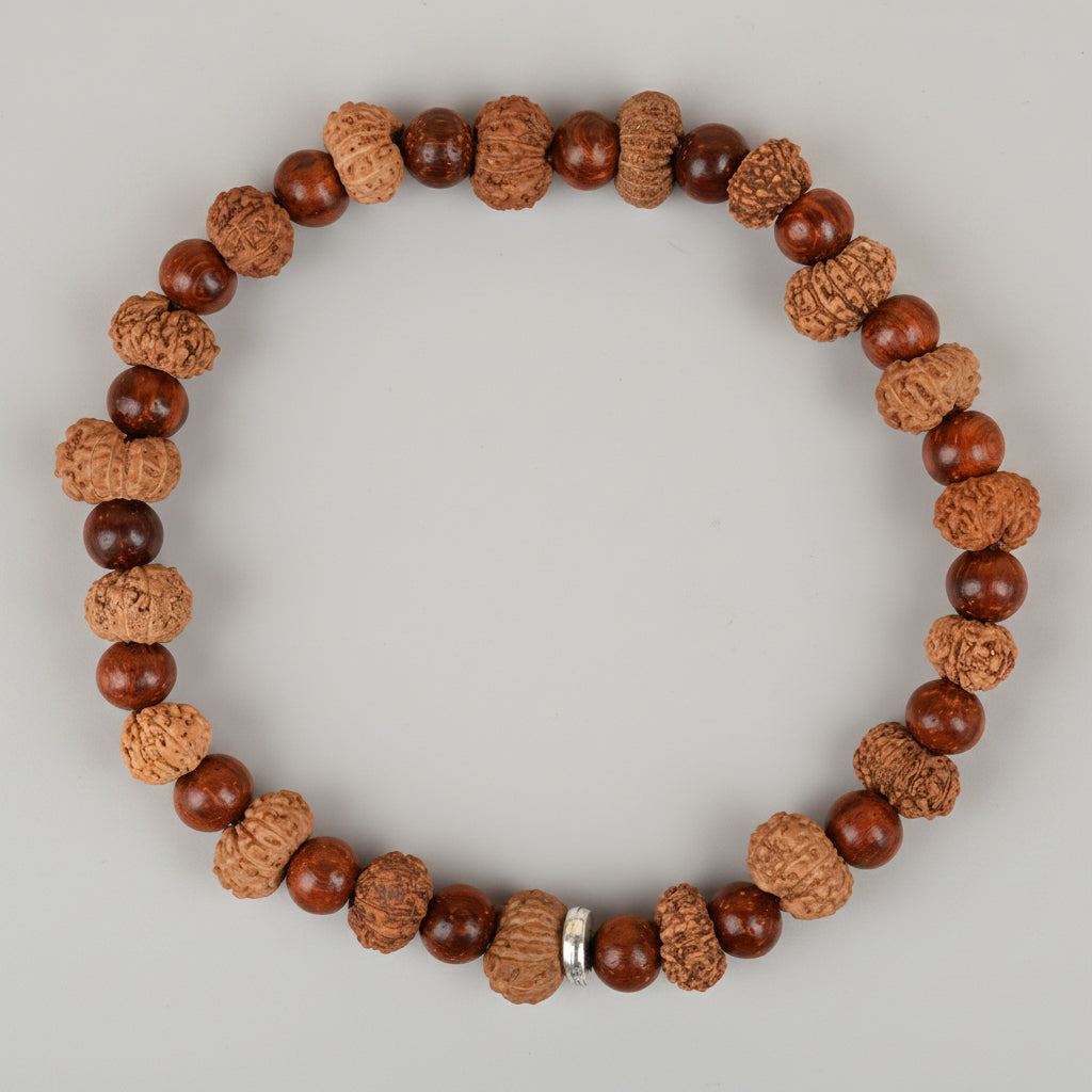 12 Mukhi and Red Sandalwood Bracelet