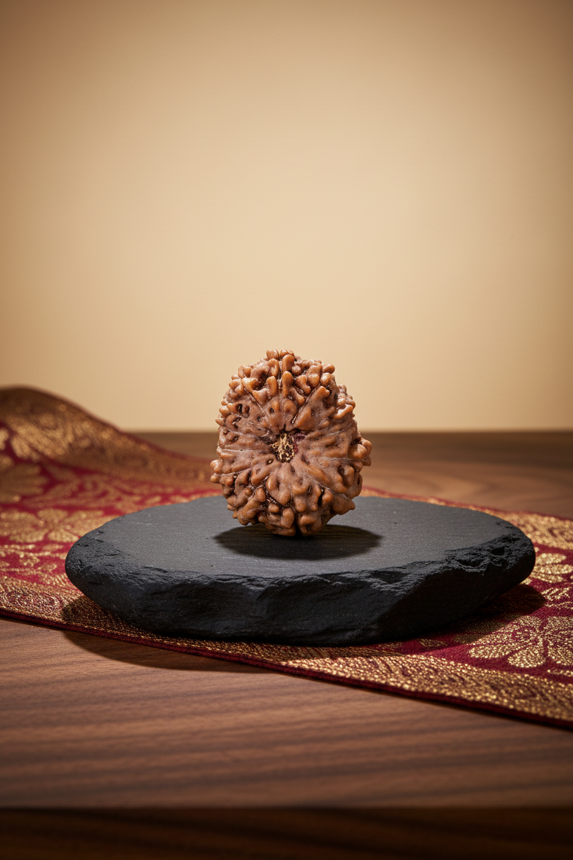 13 Mukhi Java Rudraksha 18mm Regular Luxury Product Photography