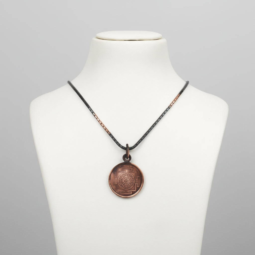 Narasimhadev Yantra Locket Copper-Large-With Thread