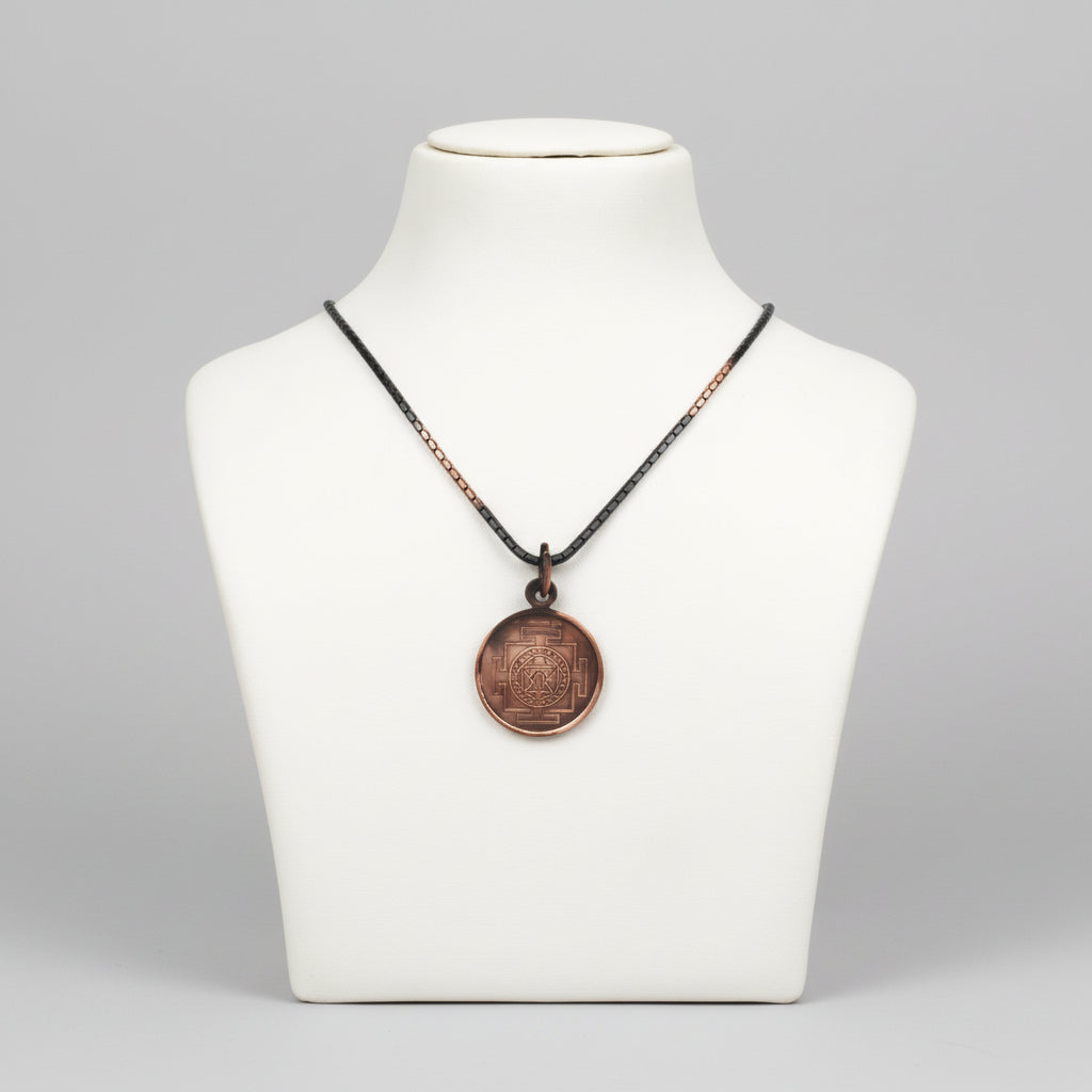 Narasimhadev Yantra Locket Copper-Large-With Copper Chain
