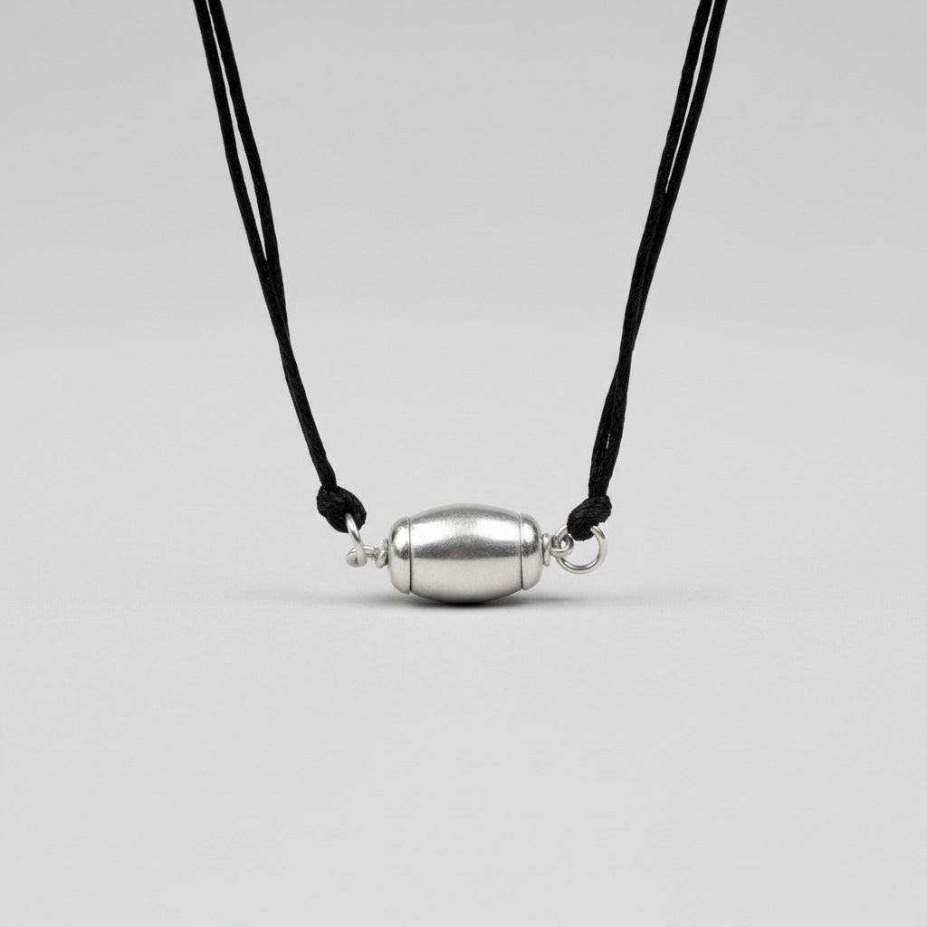 Barrel Parad Gutika 925 Silver Caps Thread Pendant-14 mm