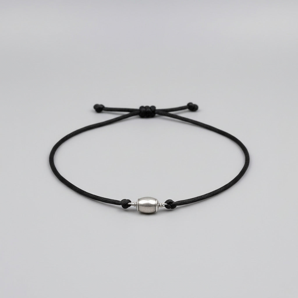 Barrel Parad Gutika 925 Silver Caps Thread Pendant-11 mm