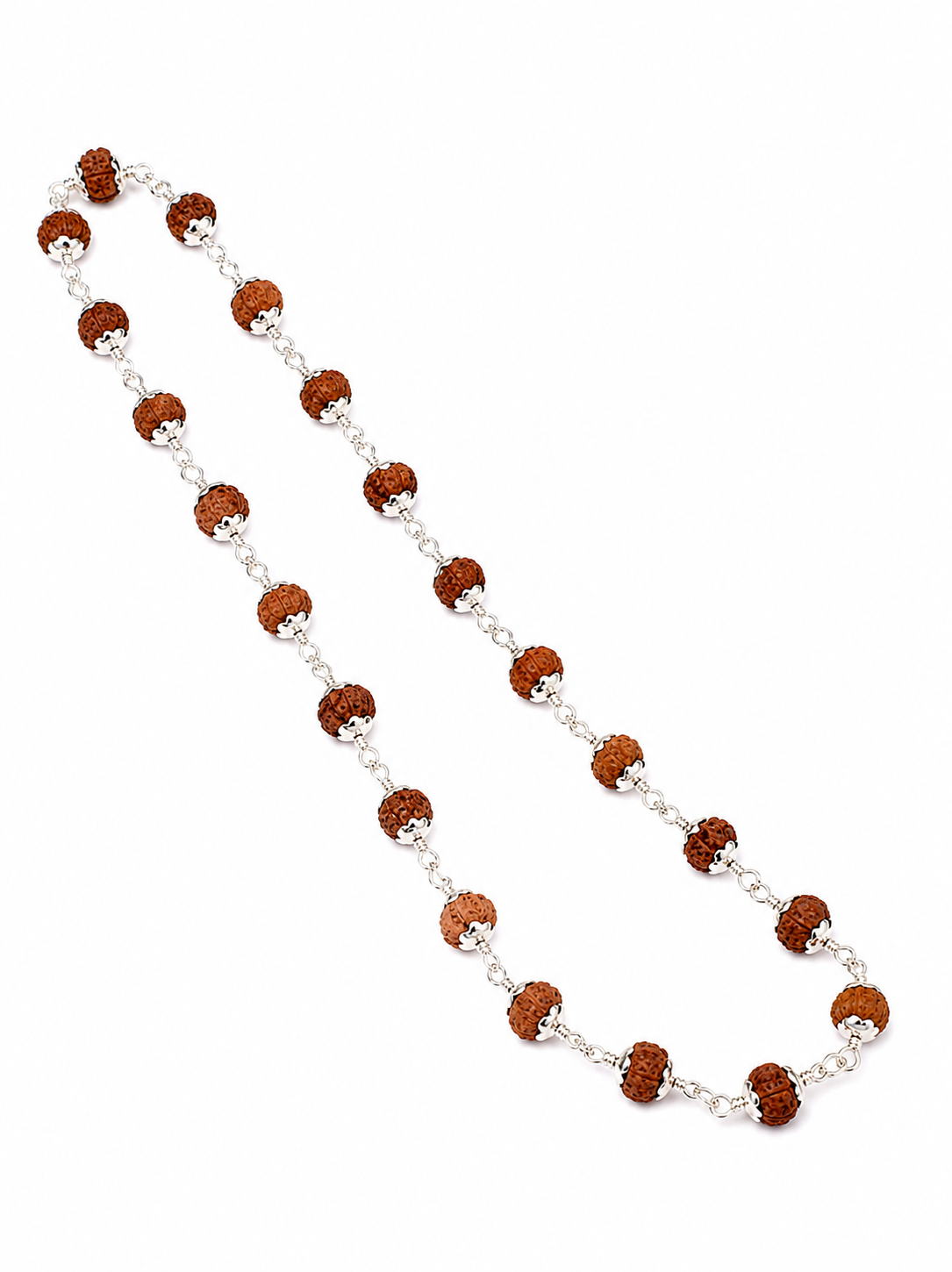 13 Mukhi Kamadeva Mala in Silver Capping