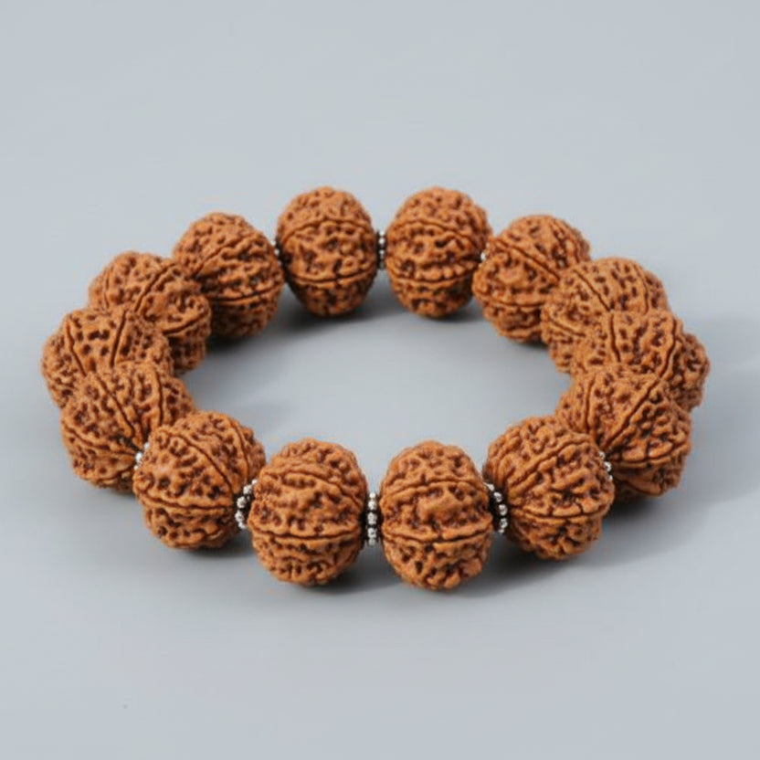 13 Mukhi Kamdev Bracelet-Regular-Silver Chakri