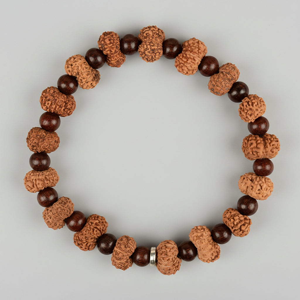 13 Mukhi and Red Sandalwood Bracelet