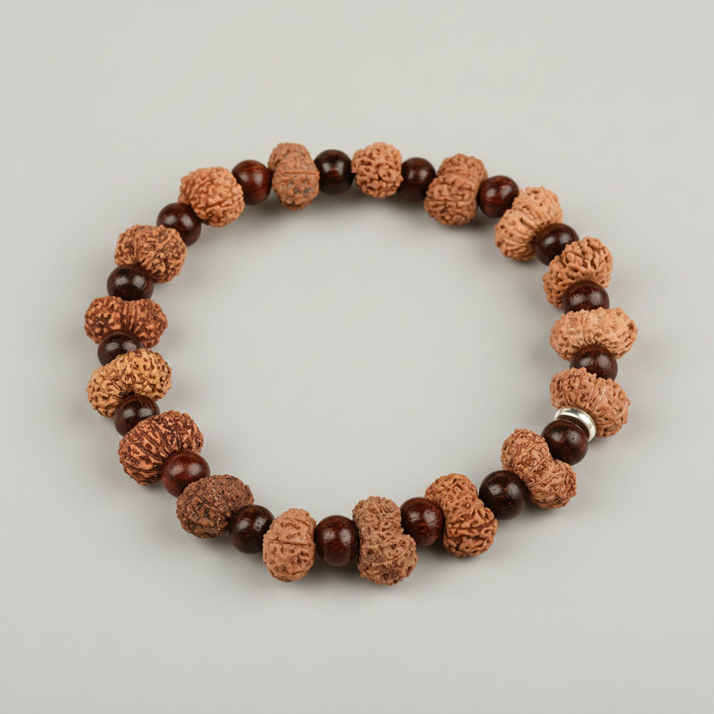 13 Mukhi and Red Sandalwood Bracelet
