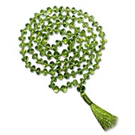 Peridot Mala (6 mm)-108+1 Beads