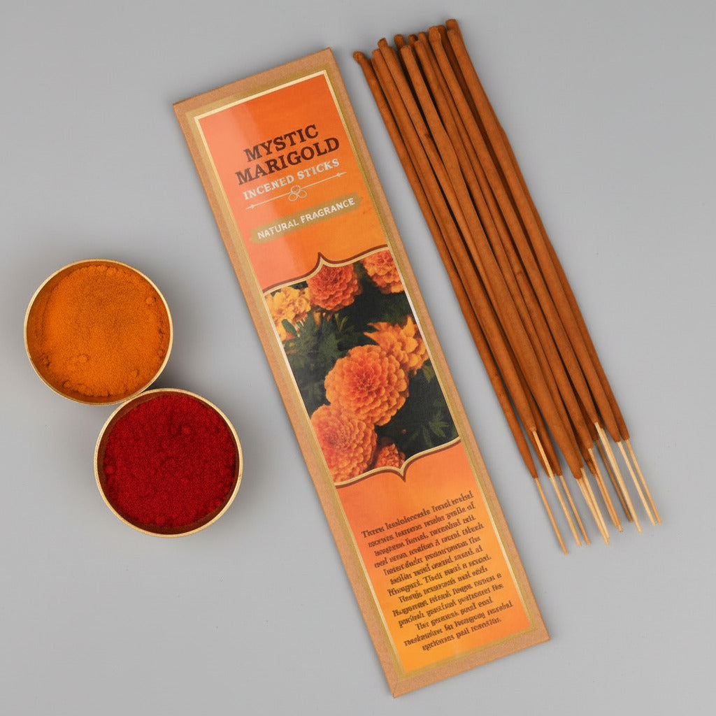 Mystic Marigold Incense Sticks (Natural Fragrance)