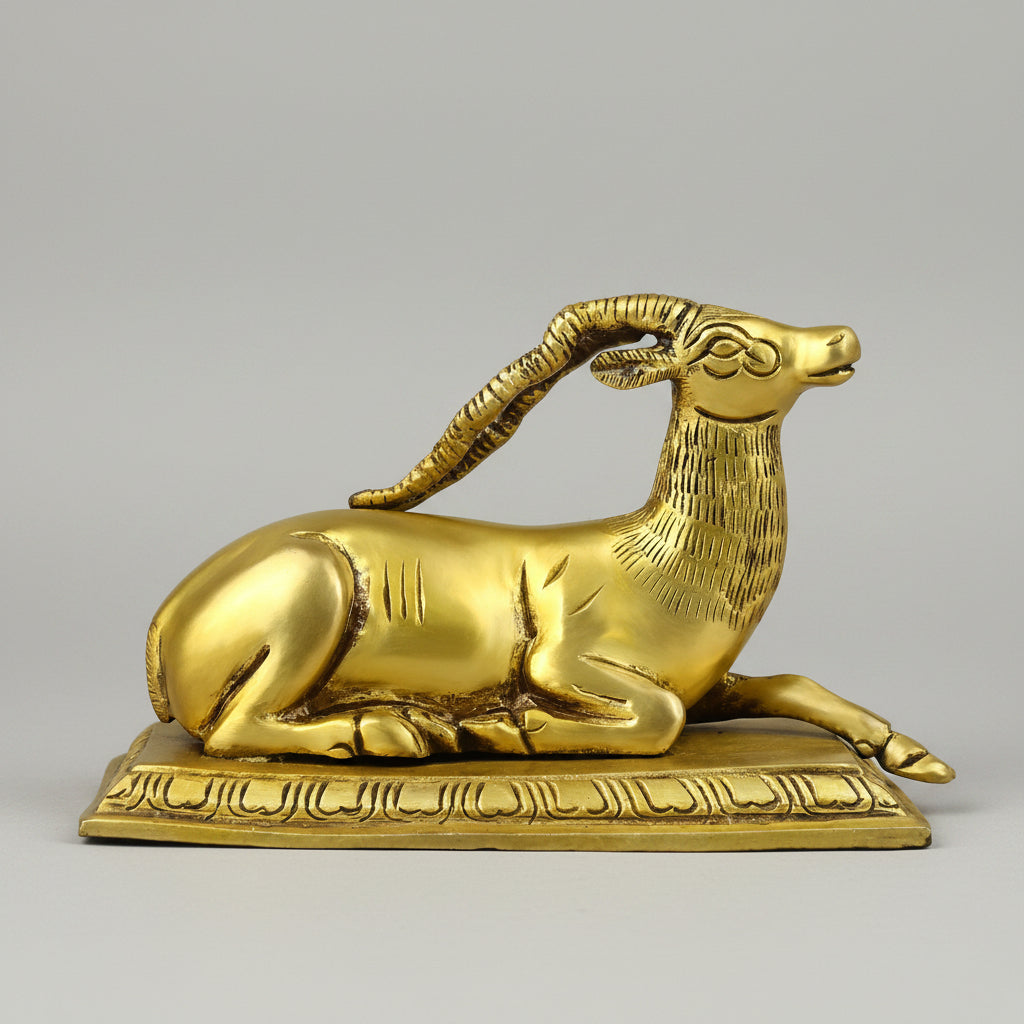 Deer Brass Statue