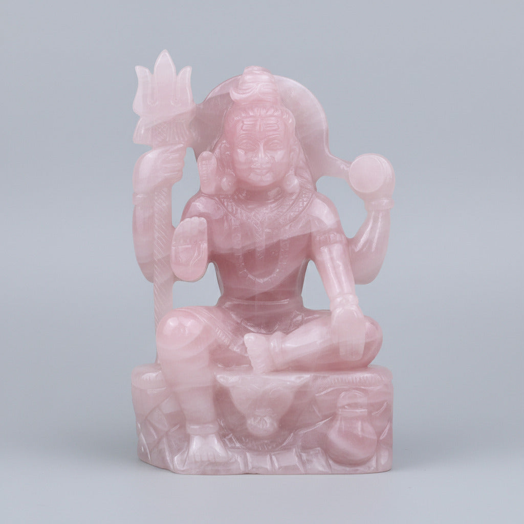 Shiva Rose Quartz Idol - 2.650 Kgs