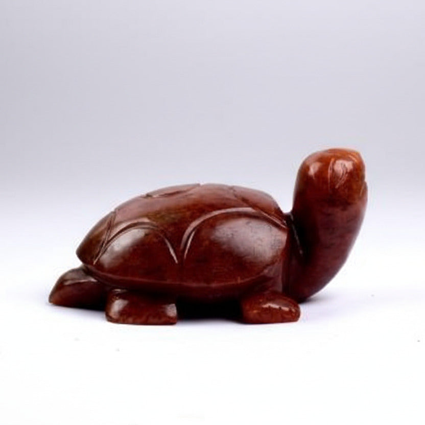 Red Aventurine Turtle (Kurma) - 73 gms