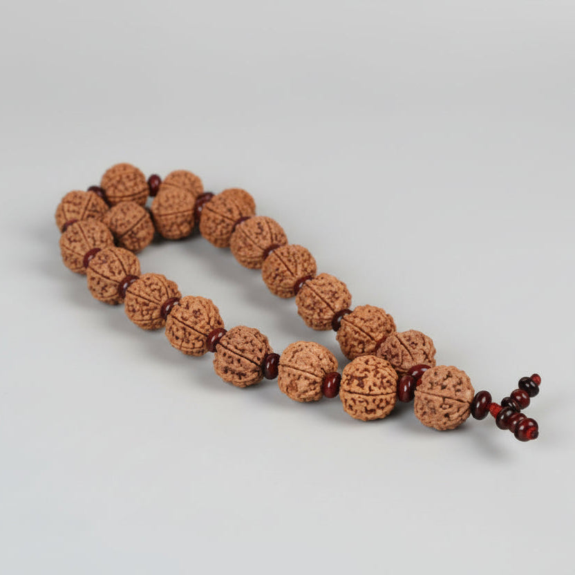 Collector 6 Mukhi Mangal Mala with Sandalwood beads