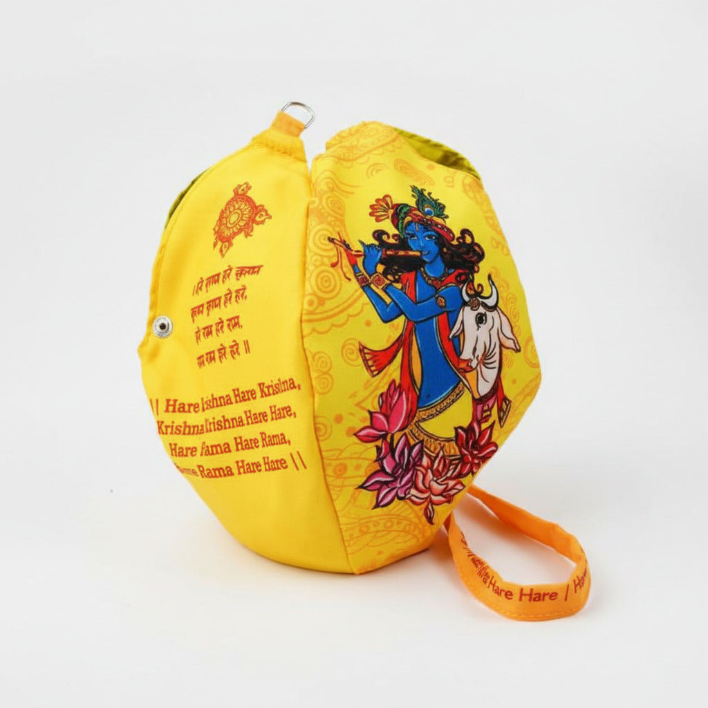 Hare Krishna Gomukhi Japa Mala Bag