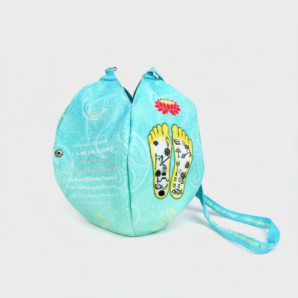 Kamal Charan Paduka Gomukhi Japa Mala Bag