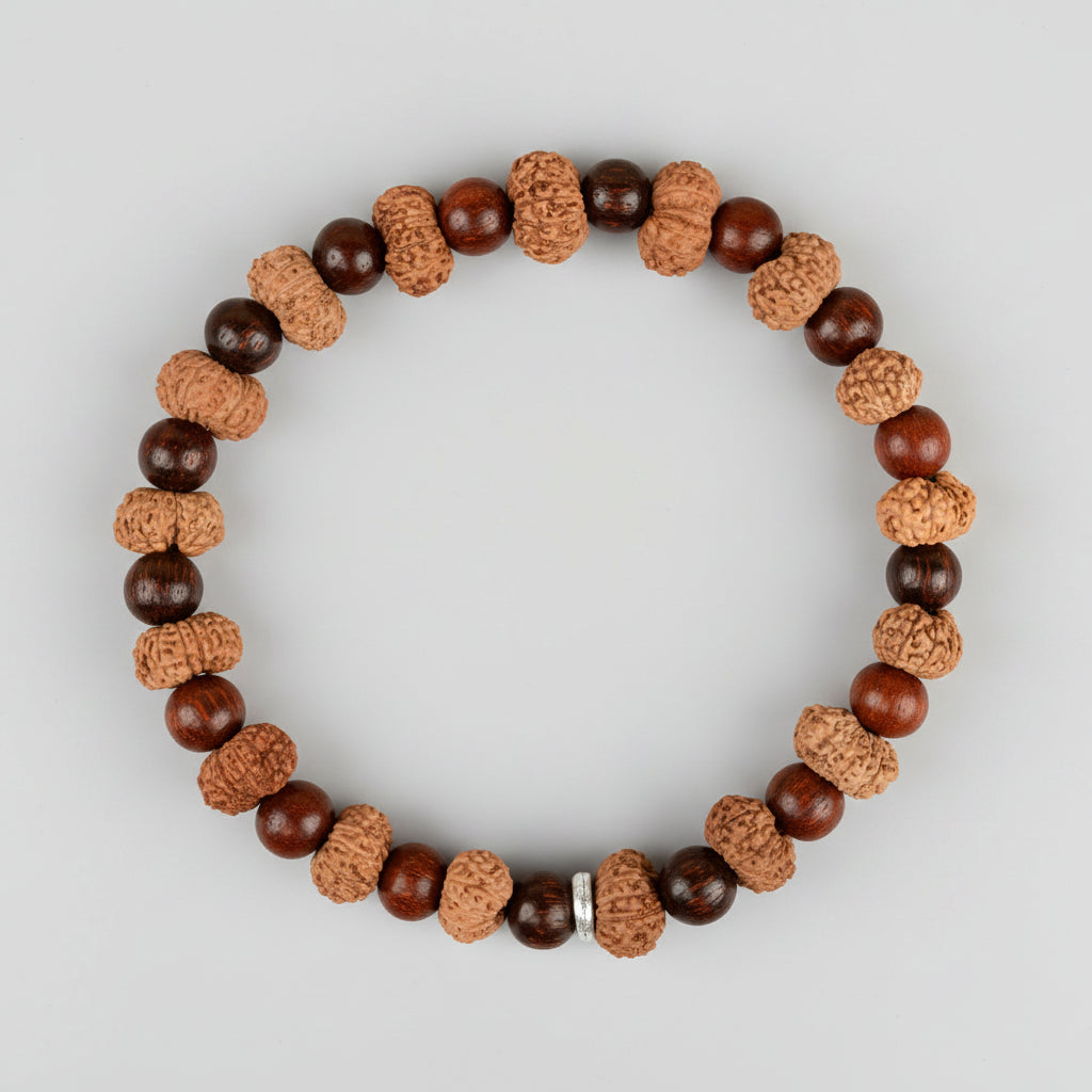 14 Mukhi and Red Sandalwood Bracelet