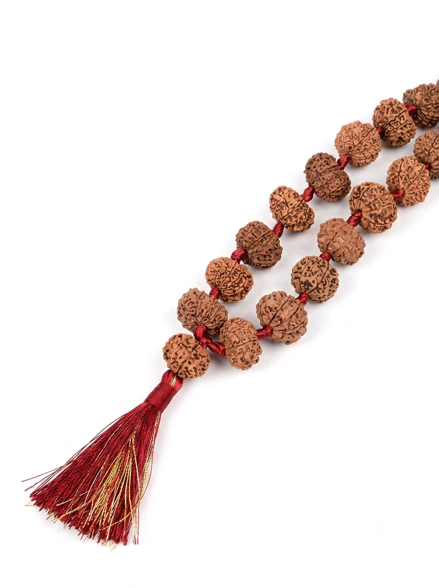 15 Mukhi Nepali Rudraksha Kantha Mala | Pashupatinath Blessings